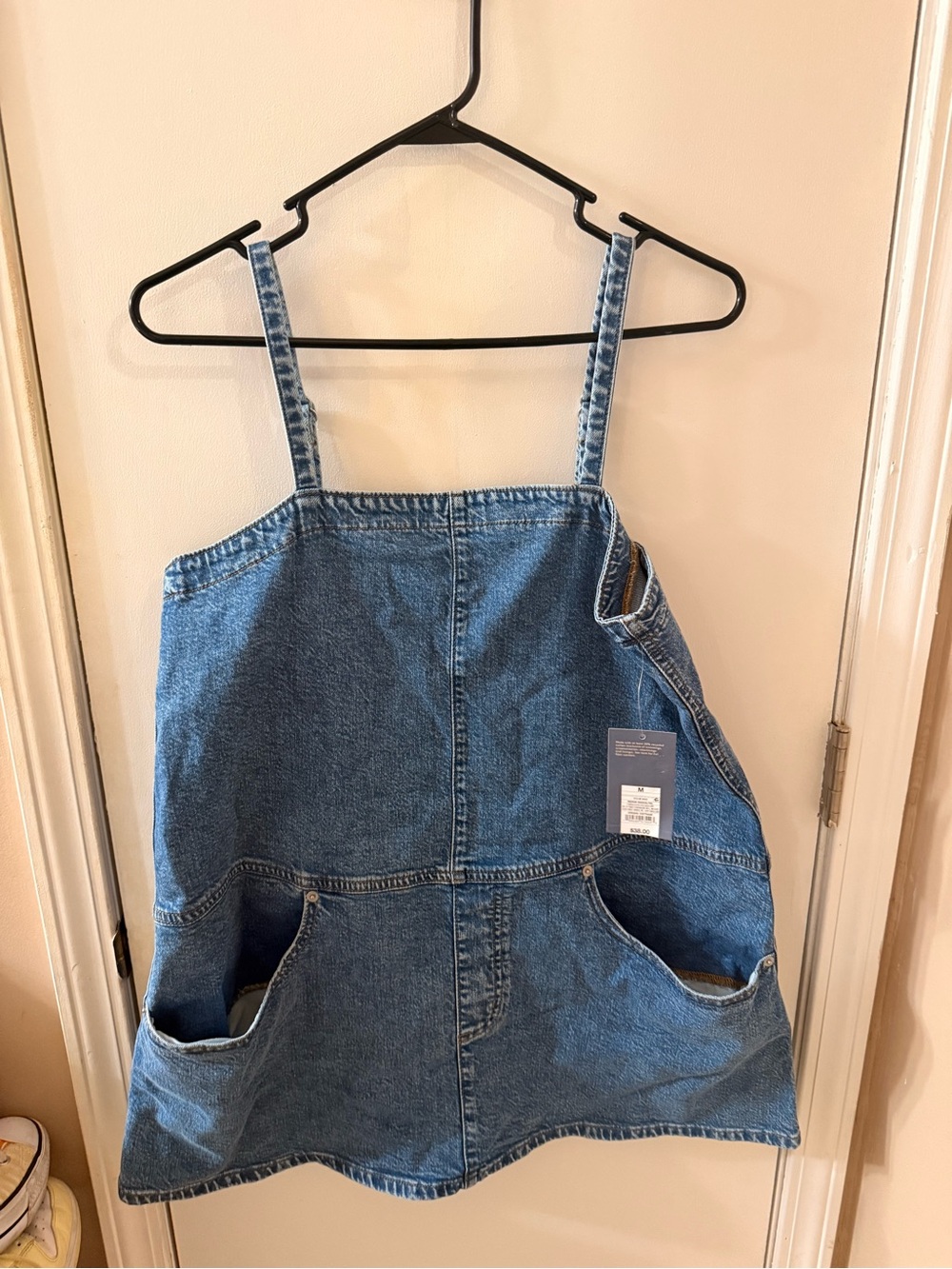 Universal Thread Blue Denim Mini Dress with Front Pockets
